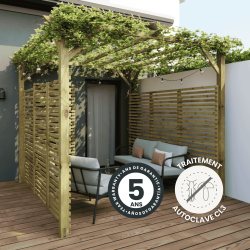 Pergola ANCOLIE - 247 x 300 x 300 cm