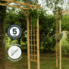 Arche de jardin en bois Passiflore