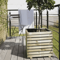 Bac à fleurs carré KUB - 50 x 50 x 50 cm