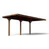 Carport adossable Victor, vue de 3/4