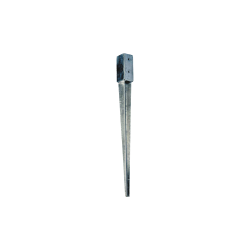 Support en acier galvanisé 7 cm sur fond blanc
