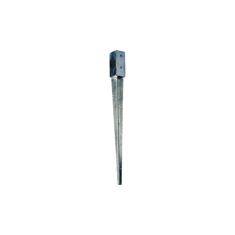 Support en acier galvanisé 7 cm sur fond blanc