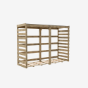Abri bûches COLOMBUS XL - 174 x 79 x 238 cm