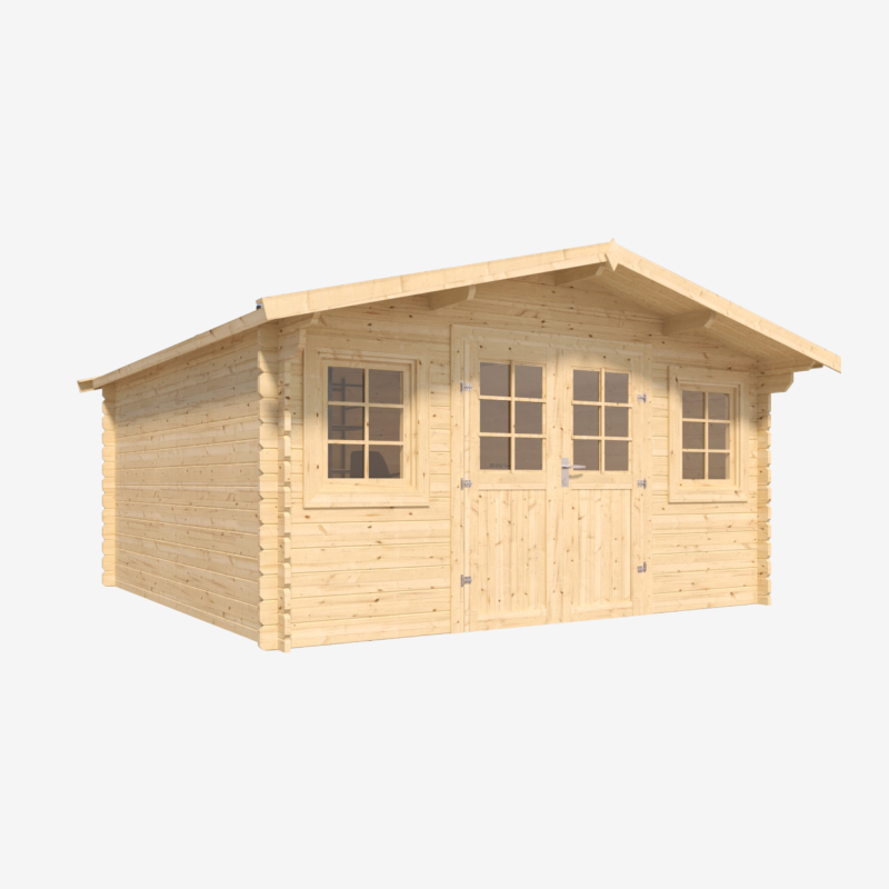 Abri de jardin STELO 14m² vue de 3/4