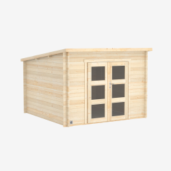 Abri de jardin JUNO 7,4m² vue de 3/4