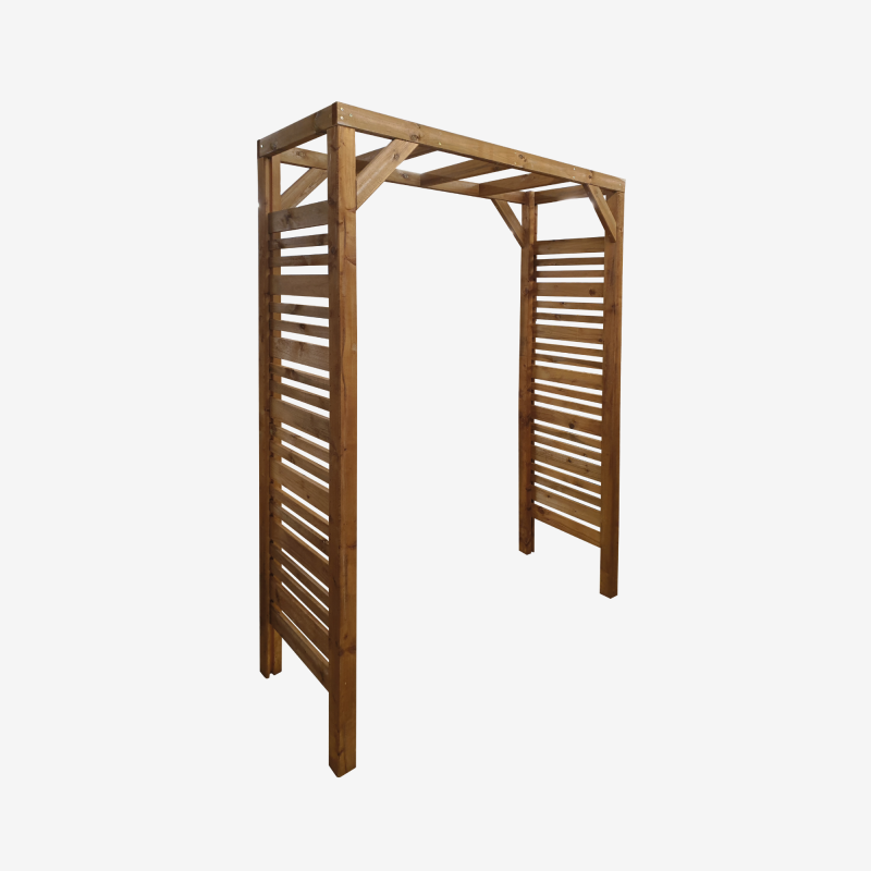Arche de jardin Lign Z sur fond blanc, vue de 3/4