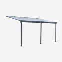 Pergola LOUIS sur fond blanc Vue de 3/4
