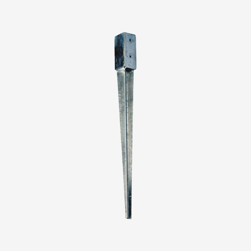 Support en acier galvanisé 7 cm sur fond blanc
