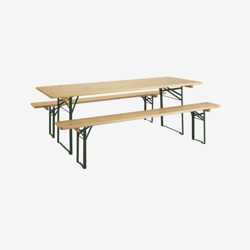 Set de table de jardin et bancs pliant Brasseurs