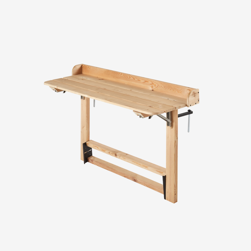 Table de balcon sur fond blanc