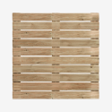 Dalle 100x100 lames rainurées sur fond blanc