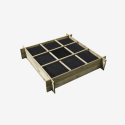 Carré potager CARDON XS vue de 3/4 sur fond blanc