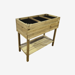 Carré potager Essencia vue de 3/4 sur fond blanc