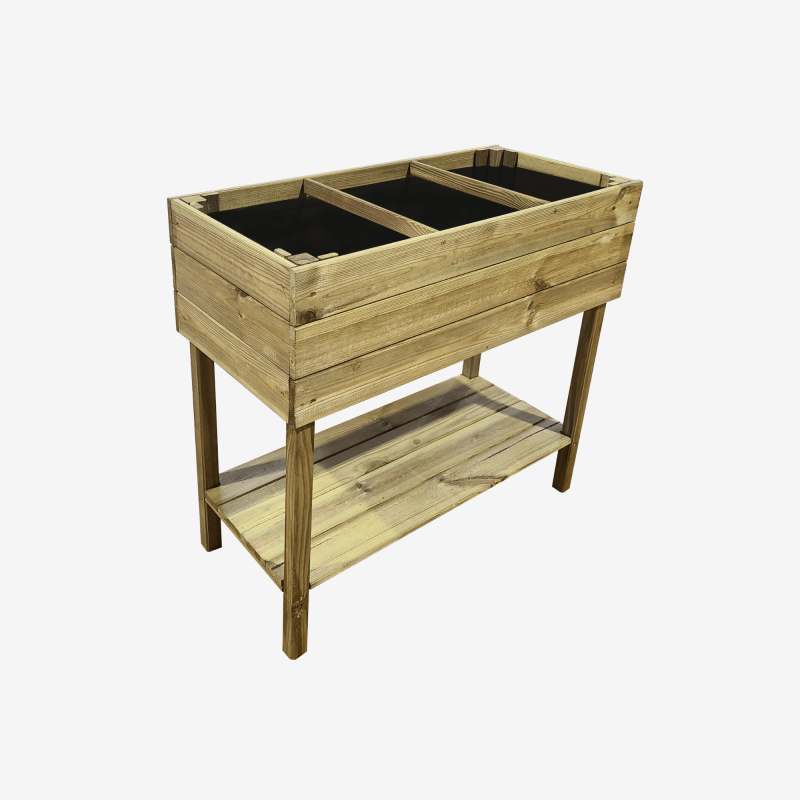 Carré potager Essencia vue de 3/4 sur fond blanc