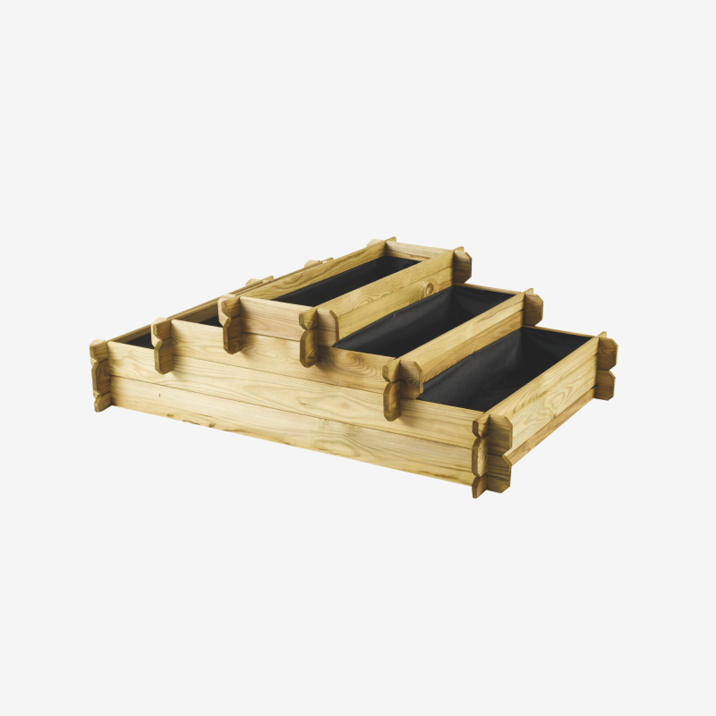 Carré potager ANGELIC podium 178L vue de 3/4 sur fond blanc