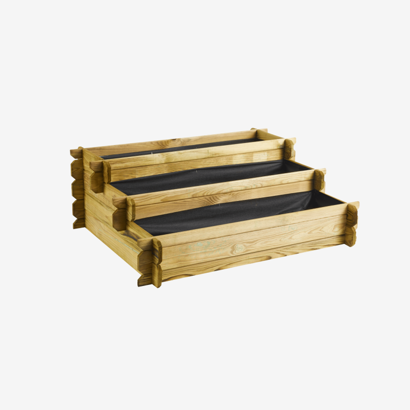 Carré potager ANGELIC 154L vue de 3/4 sur fond blanc