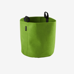 Sac plantation feutre géotextile ø 40 cm vert vue de face sur fond blanc