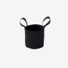 Sac plantation feutre géotextile ø 15 cm Noir vue de face sur fond blanc