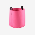 Sac plantation feutre géotextile ø 40 cm rose vue de face sur fond blanc