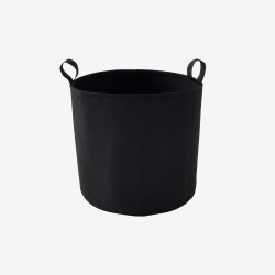 Sac plantation feutre géotextile ø 35 cm Noir vue de face sur fond blanc