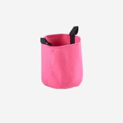 Sac plantation feutre géotextile ø 25 cm rose vue de face sur fond blanc