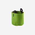 Sac plantation feutre géotextile ø 25 cm vert vue de face sur fond blanc