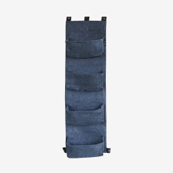 Mur végétal 4 sacs gris anthracite en feutre géotextile, Vue de face sur fond blanc