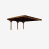Carport double adossable Victor, vue de 3/4