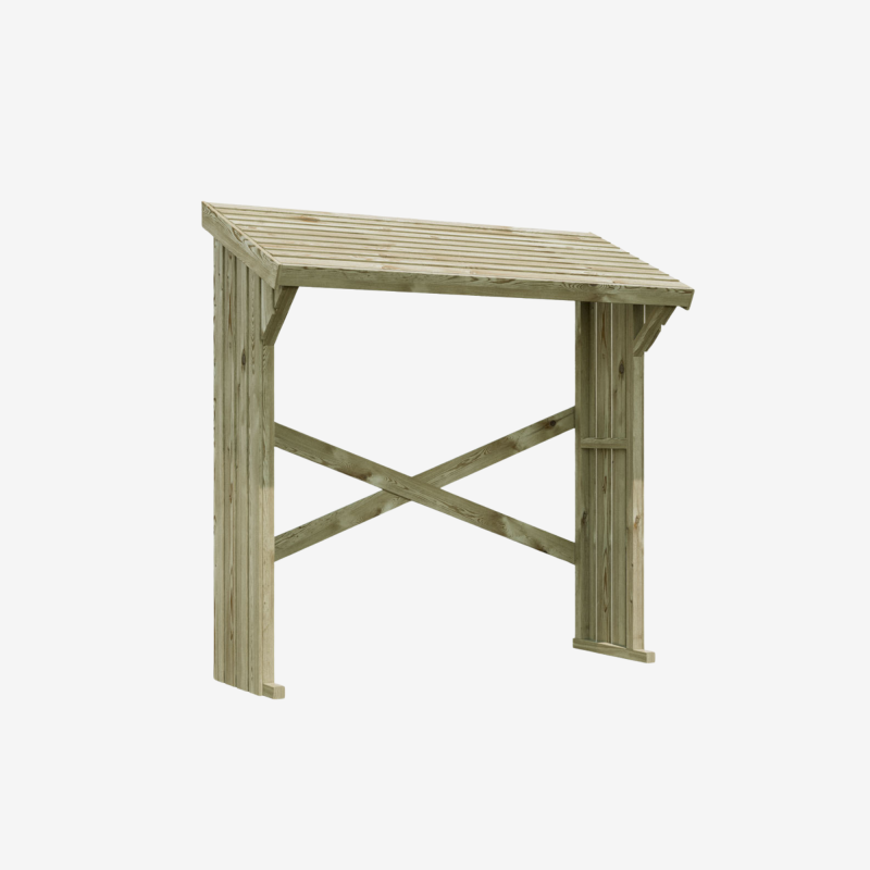 Mini abri-bûches OLBIA - 180 x 68 x 179 cm