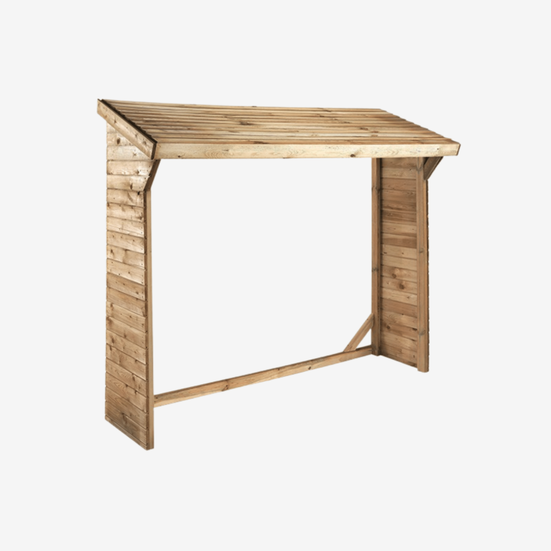 Abri bûches OLBIA - H183 x 220 x 75,5 cm