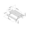 Table de Pique en bois 6 personnes - Romane - Dimensions