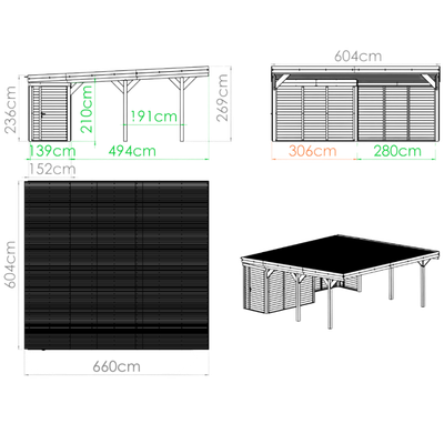 carport léon double