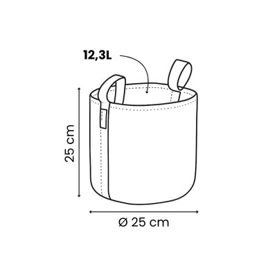 dimensions bag4plant 12,3