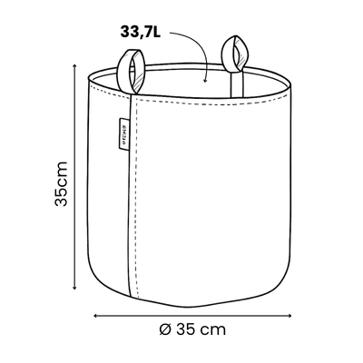 dimensions bag4plant 33,7