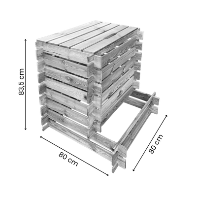 dimensions cardon compost